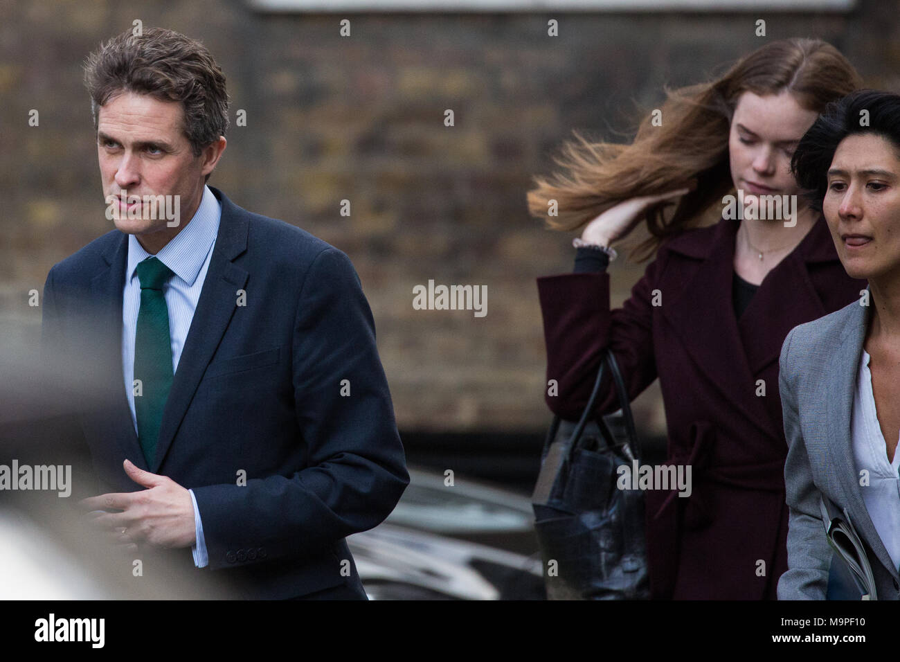 Londres, Royaume-Uni. 27 mars, 2018. Gavin Williamson MP, Secrétaire d'État à la défense, arrive pour une réunion au 11 Downing Street. Credit : Mark Kerrison/Alamy Live News Banque D'Images