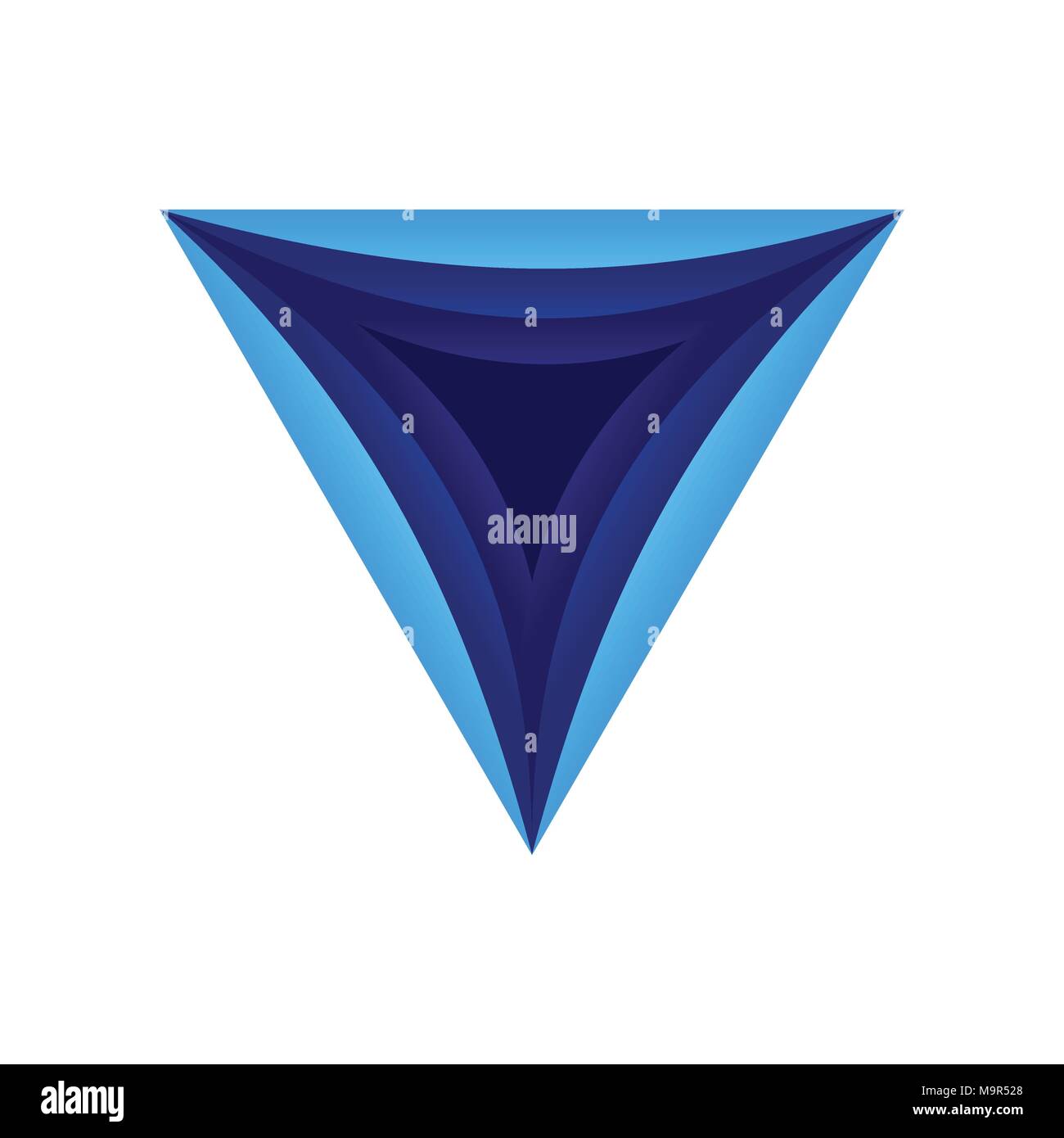 Trou dimensionnelle triangle symbole vecteur Conception Logo Graphique Illustration de Vecteur
