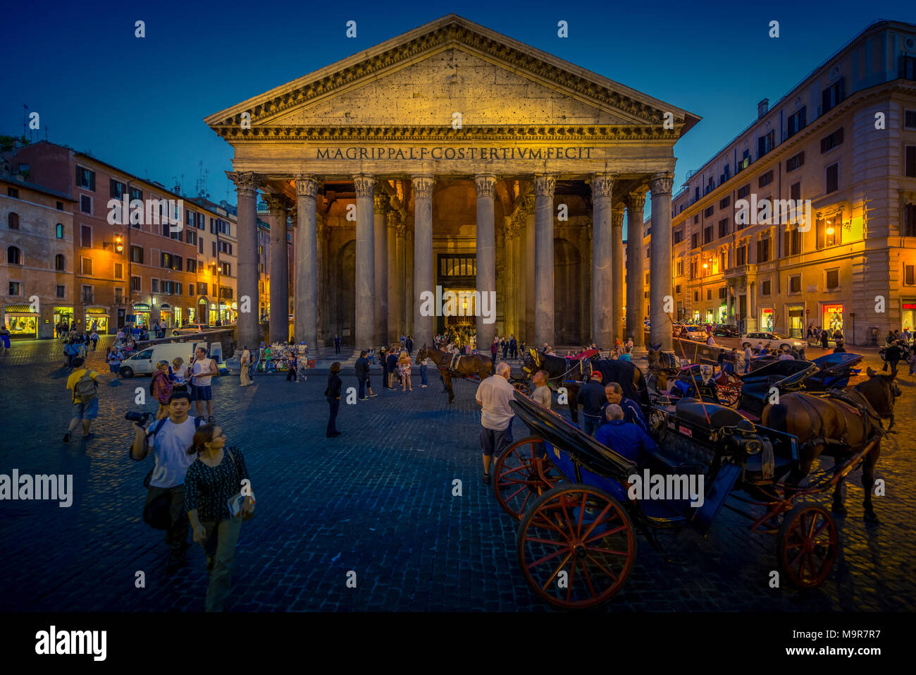 Europa, Italien, Rom, Panthéon, Piazza della Rotonda, le Panthéon Banque D'Images