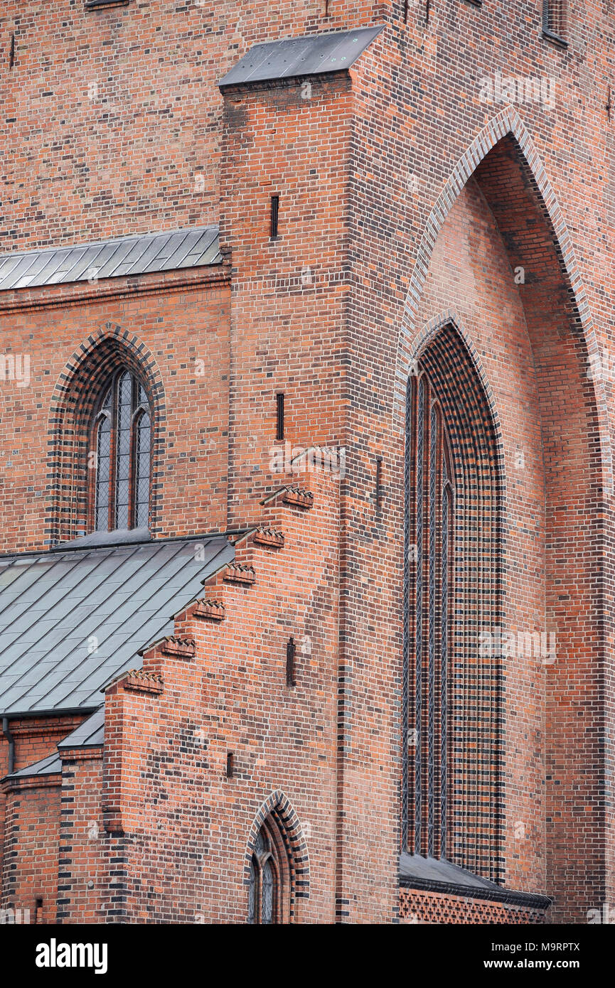 Sankt Knuds gothique Domkirke (St. La Cathédrale de Canute) à Odense, région du sud du Danemark, le Danemark. 21 août 2010, construit à partir de la fin du XIII 100 Banque D'Images