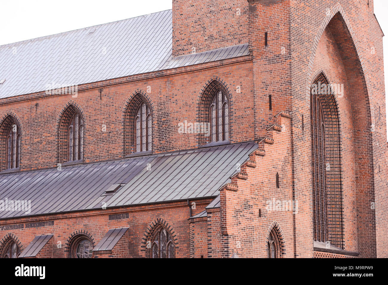 Sankt Knuds gothique Domkirke (St. La Cathédrale de Canute) à Odense, région du sud du Danemark, le Danemark. 21 août 2010, construit à partir de la fin du XIII 100 Banque D'Images