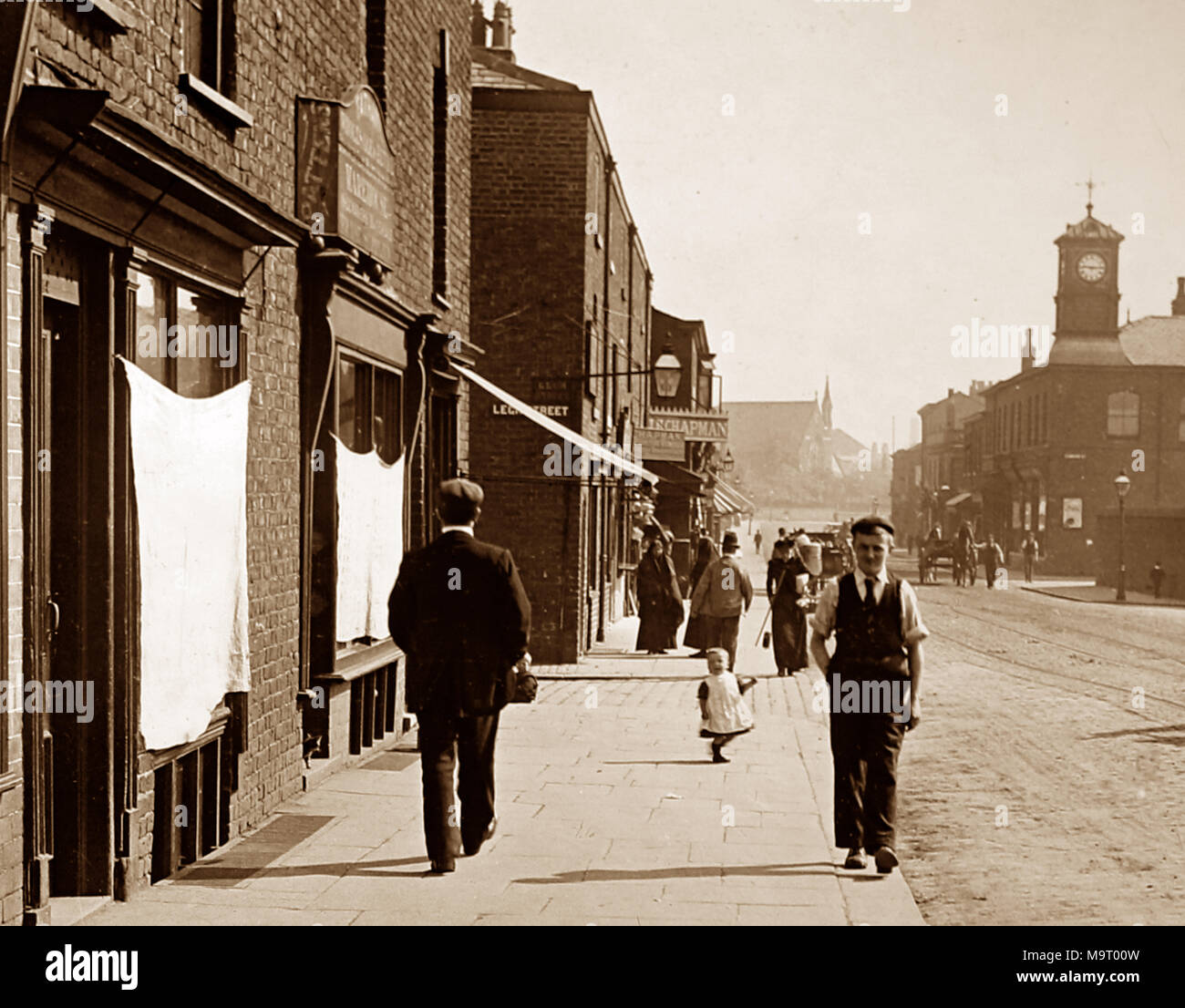 Patricroft près de Manchester, l'ère victorienne Banque D'Images