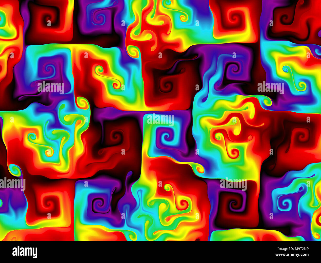 Drapeau Peace Tie-Dye Arc-en-Ciel 3x5 Pieds - 100% Polyester - Thème LGBT, Bonnes Vibrations