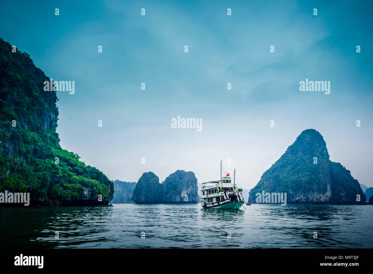 Asien, Vietnam, Quang Ninh Provinz, Halong-Bucht Banque D'Images