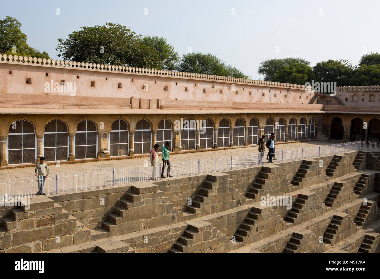 Chand Baori cage Dausa Banque D'Images