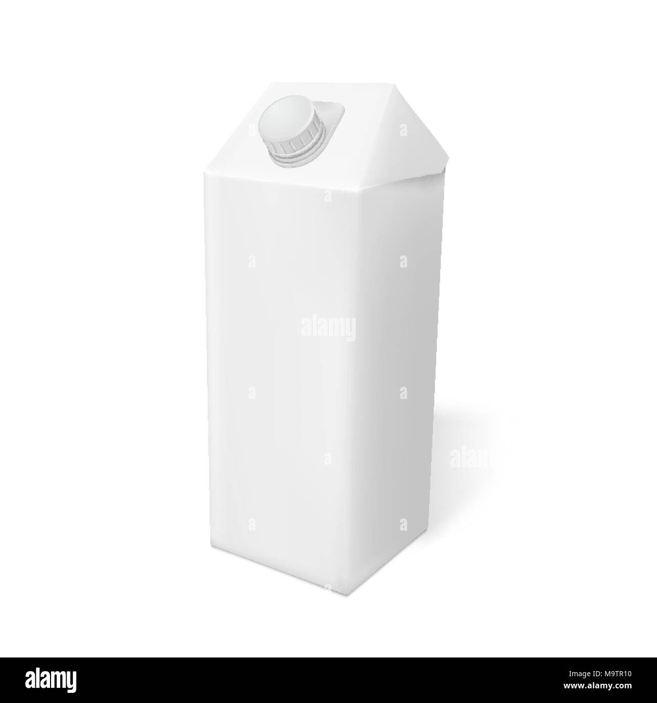 L'emballage vide modèle réaliste avec bouchon à vis Illustration de Vecteur