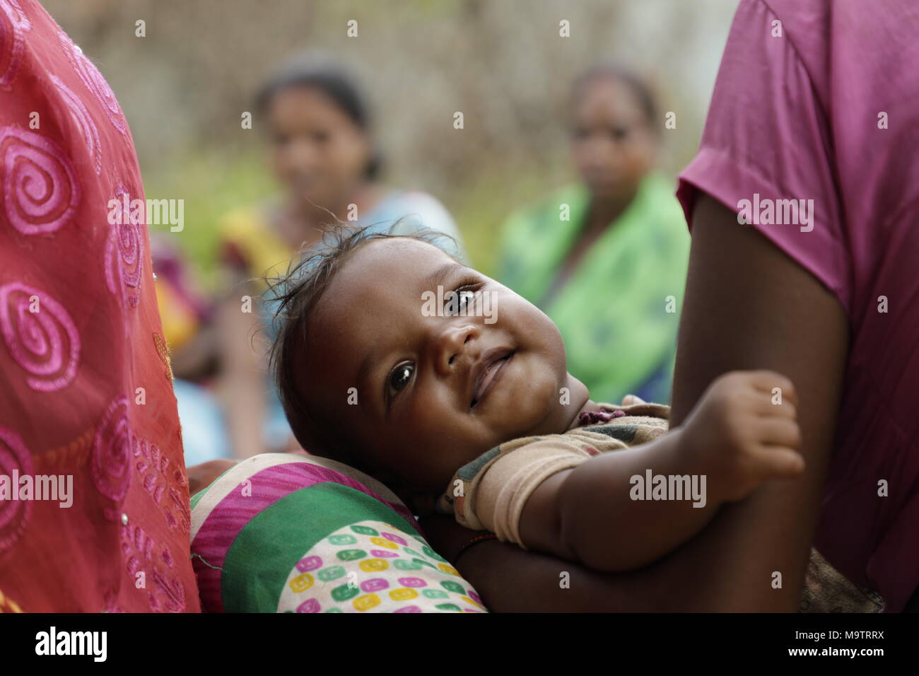 Beauté de village en Inde Banque D'Images