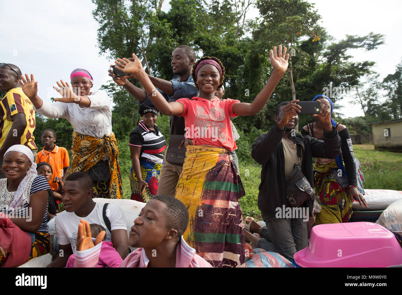 Atmosphère dans la Côte d'Ivoire. Banque D'Images