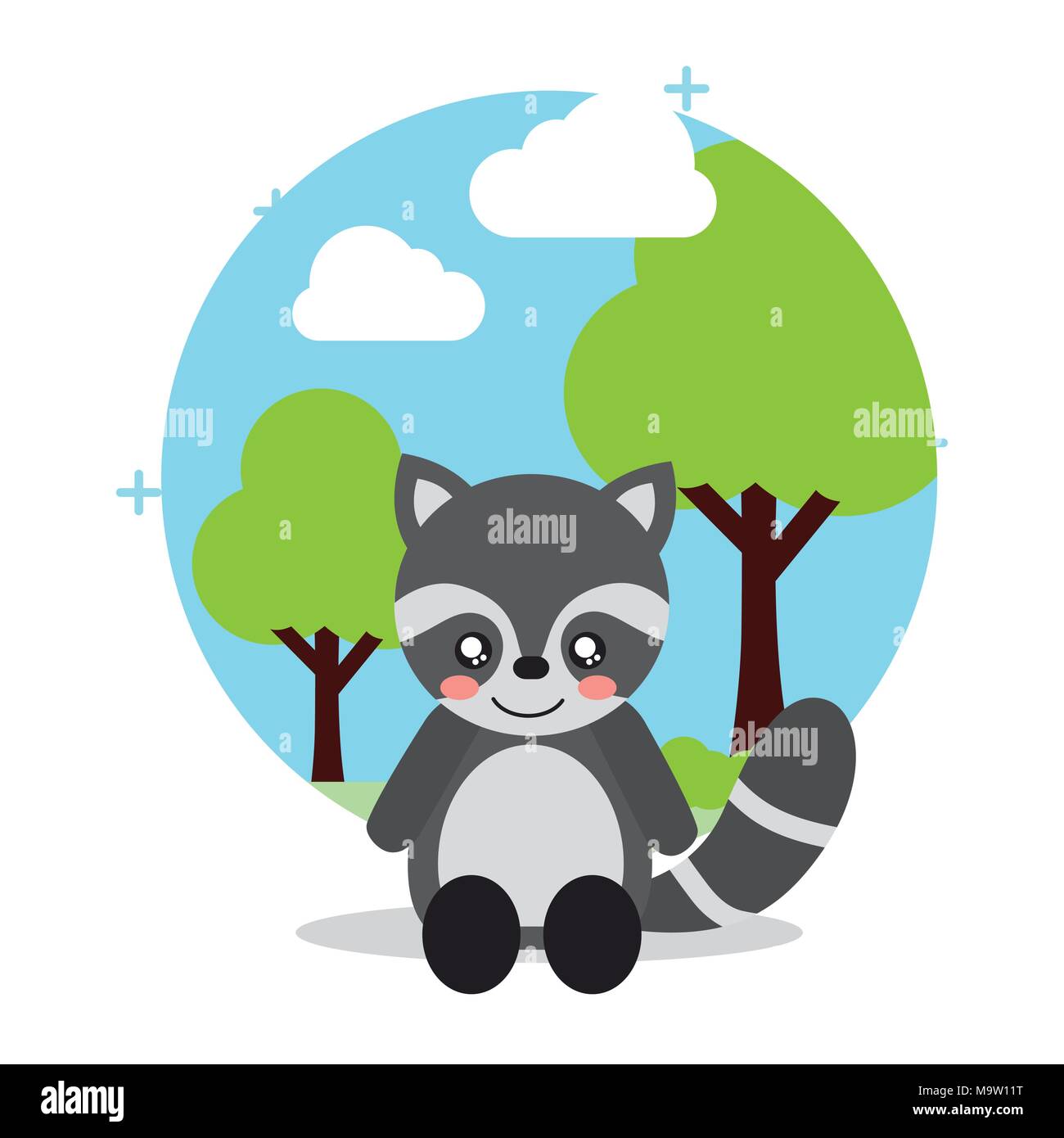 Cartoon animal mignon Illustration de Vecteur