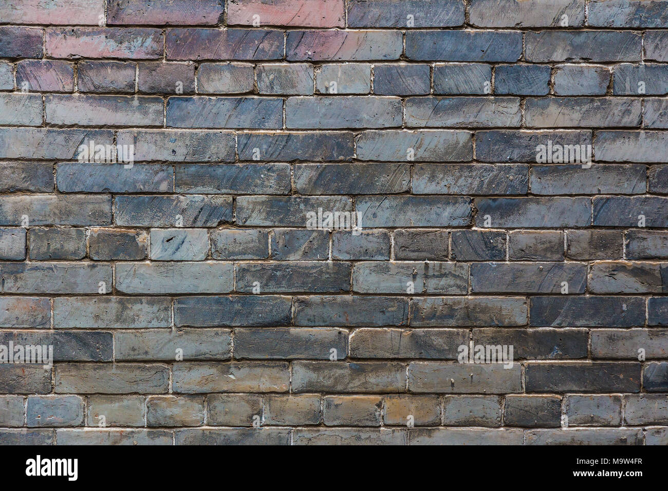 Vieux et rustique couleur multi-mur de briques Banque D'Images