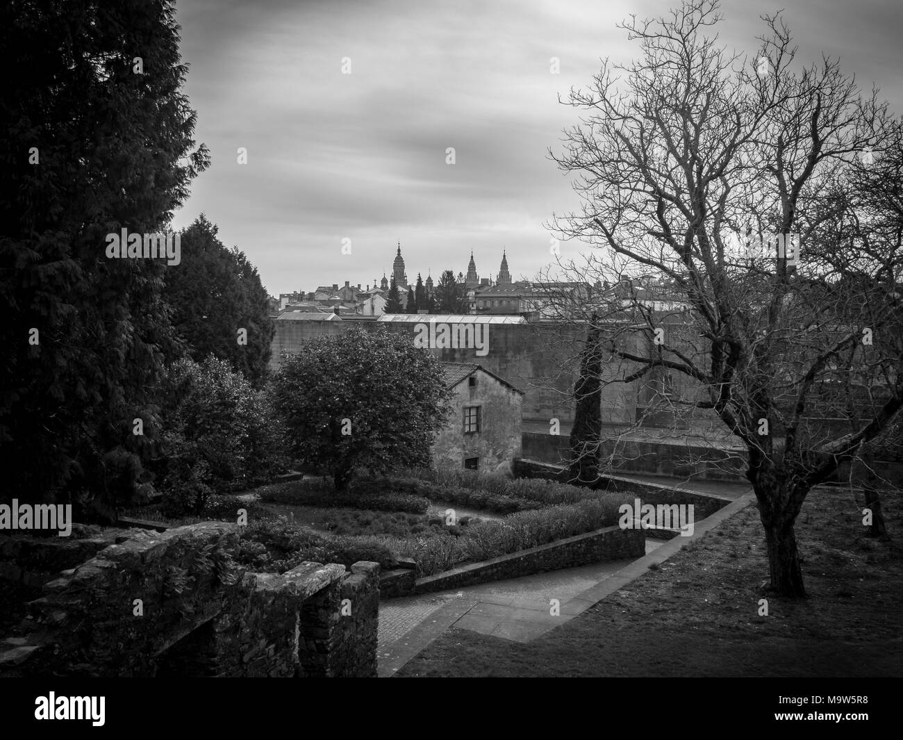 Santiago de Compostela voir en Espagne Banque D'Images