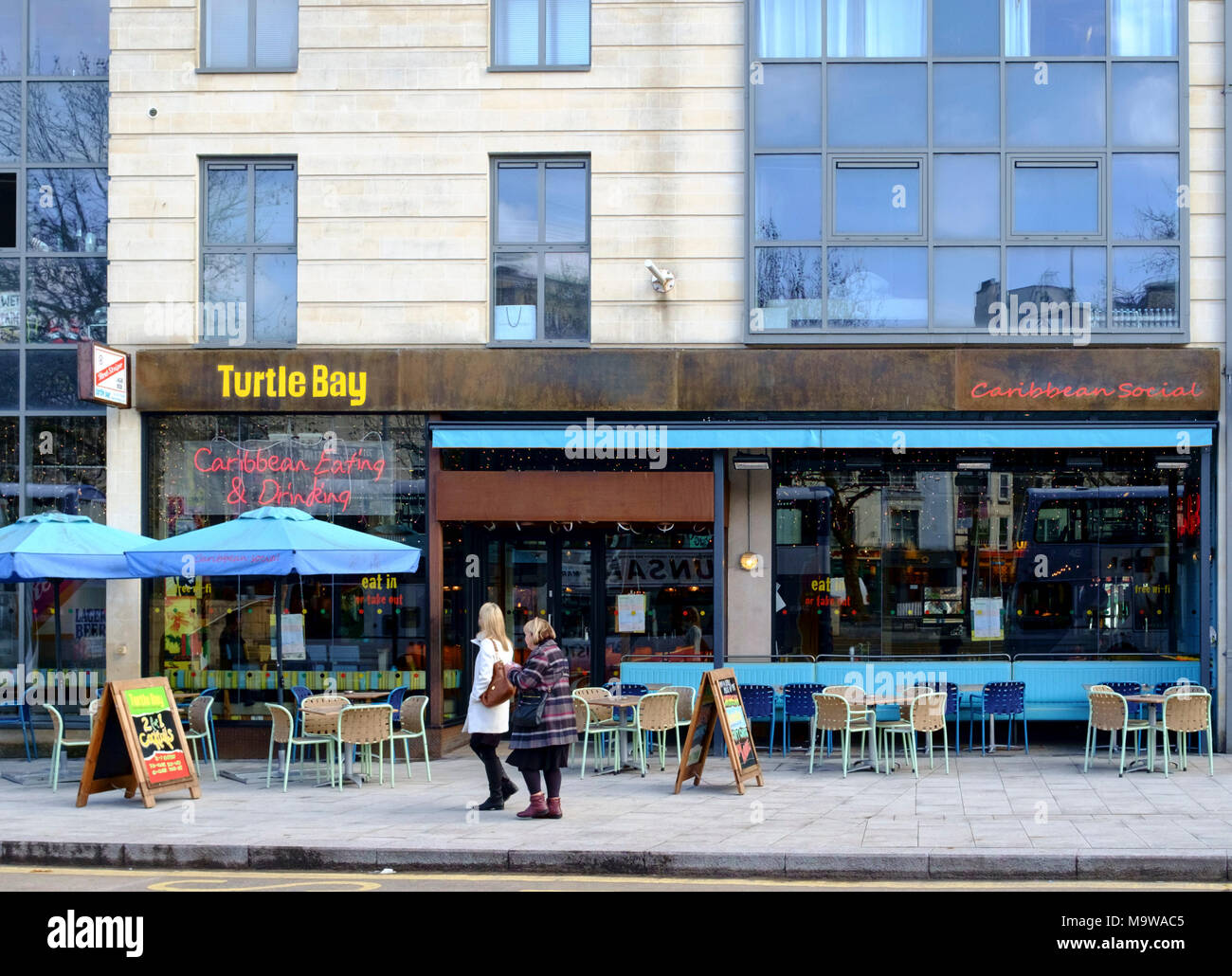Turtle Bay Restaurant dans le centre-ville de Bristol Banque D'Images