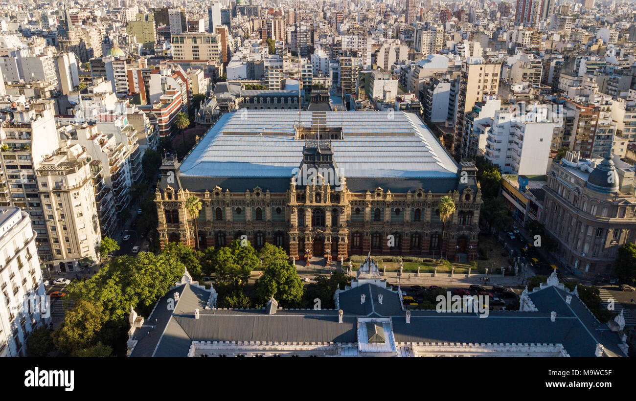 Société de l'eau, Palais Palacio de Aguas Corrientes, Buenos Aires, Argentine Banque D'Images