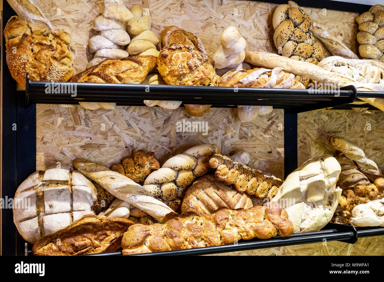 Buenos Aires Argentina,Palermo,il Mercato di Cavia,boulangerie,café,pain artisanal,exposition,hispanique,ARG171130117 Banque D'Images