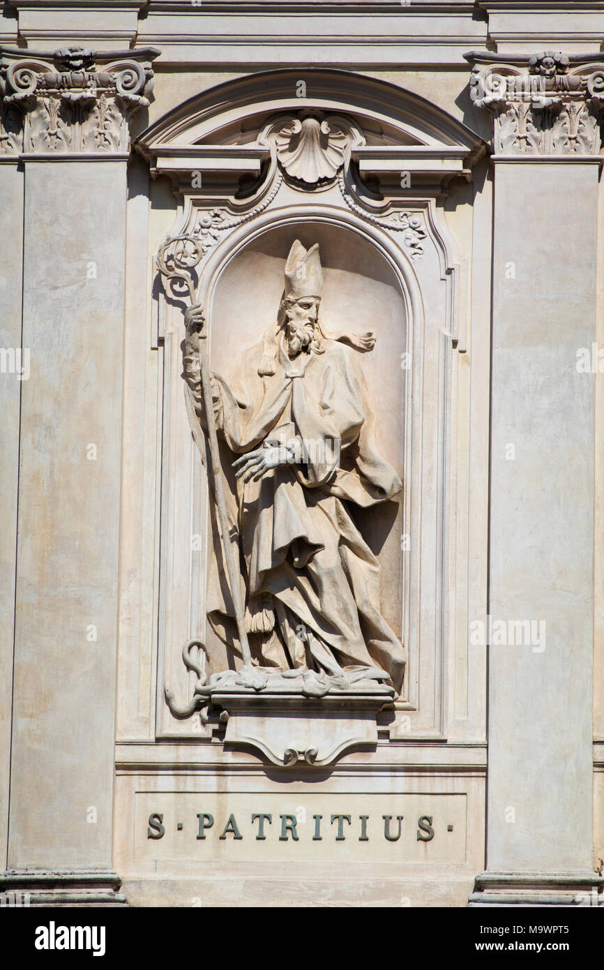 Saint Patrick - Saint Isidore - Rome (Sant'Isidoro degli Irlandesi) - Irish spirituel en Italie Banque D'Images