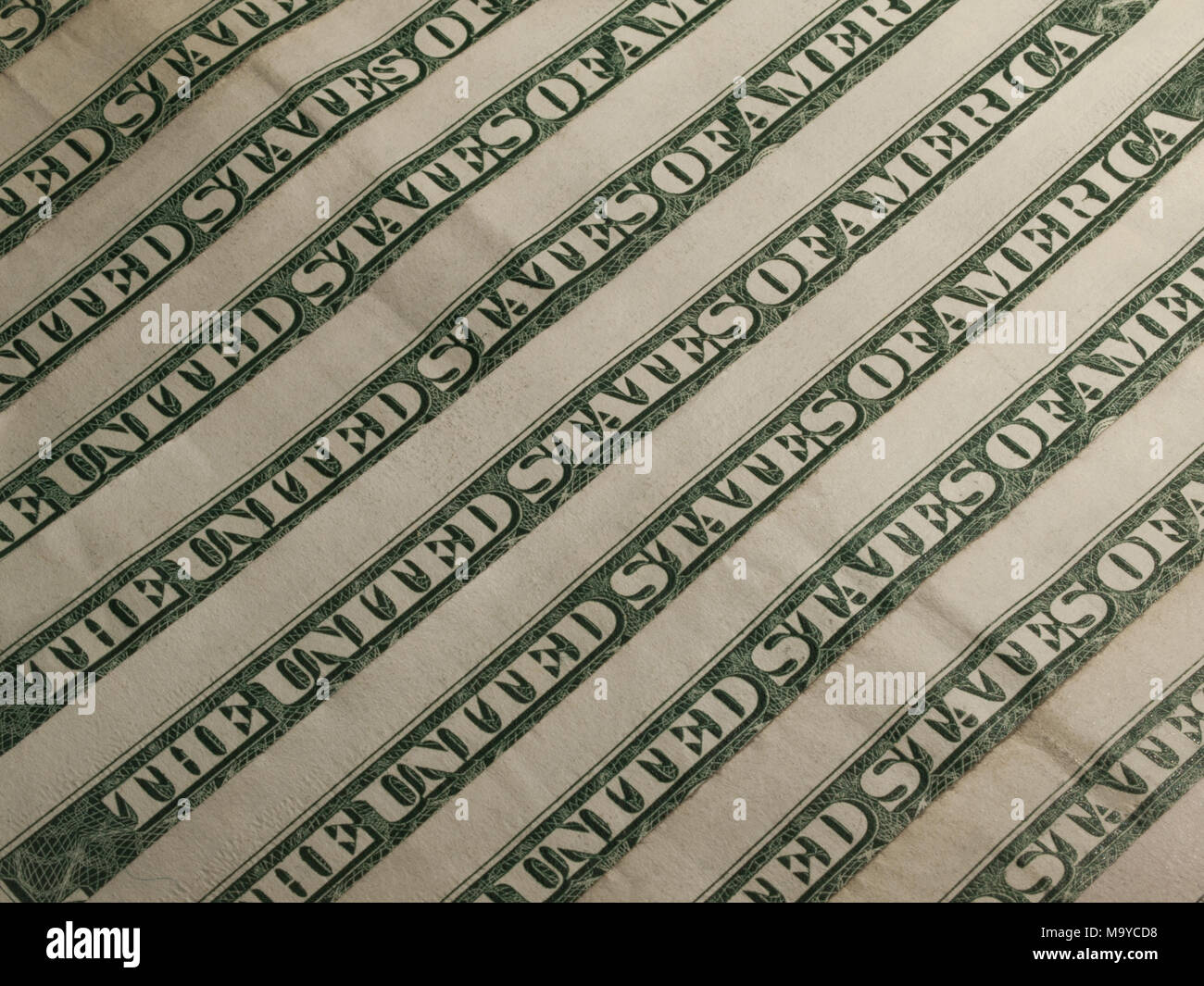 Conception conceptuelle. États-Unis, états-Unis d'amérique. Lettres, vert, drapeau, argent. Arrière-plan. Banque D'Images