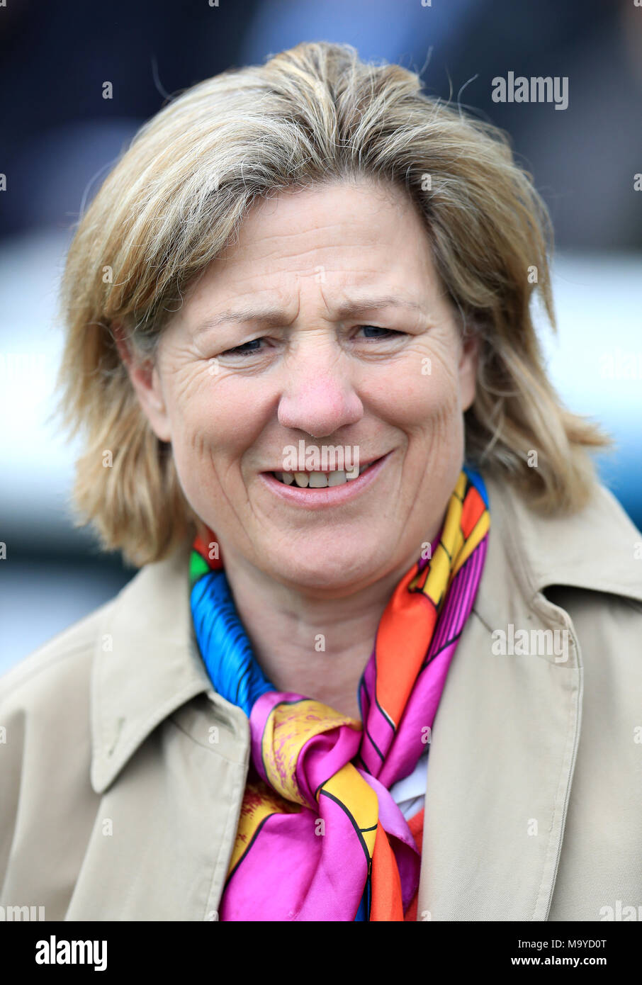 Trainer Eve Johnson Houghton pendant 32Red Lincoln day at Hippodrome de Doncaster Banque D'Images