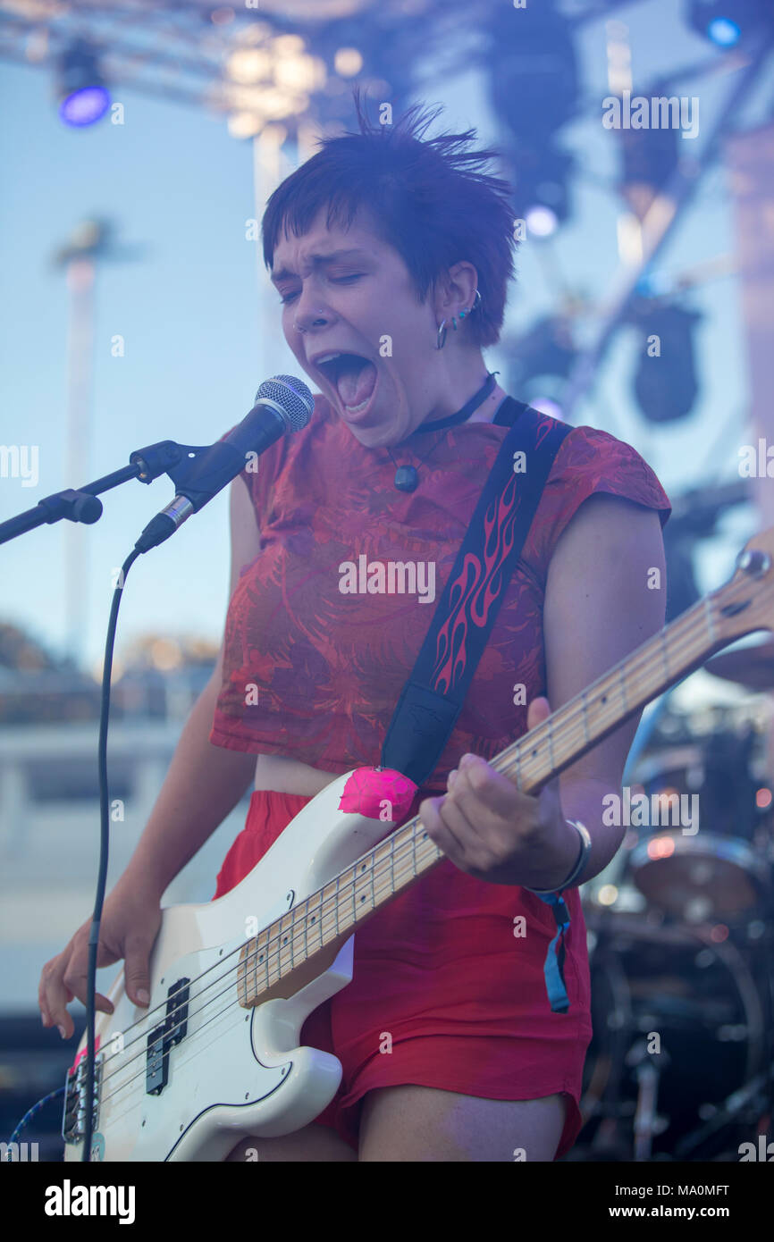 Groupe britannique "rêve Femme' live au Majestic Hôtel Beach - B2B international MIDEM music event, Cannes, France, 6 juin 2017 © ifnm Banque D'Images