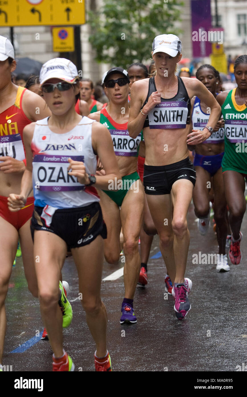 Jeux olympiques - Londres 2012 - Marathon femmes Banque D'Images