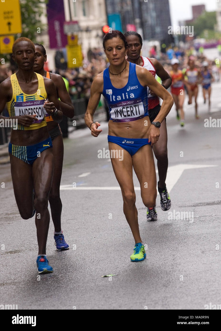 Jeux olympiques - Londres 2012 - Marathon femmes Banque D'Images