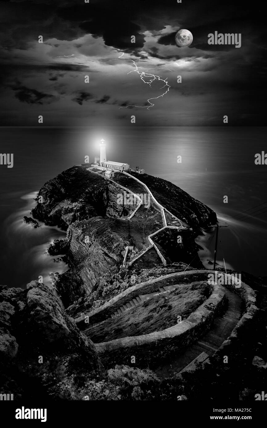 Phare de South Stack, Hamburg, Banque D'Images