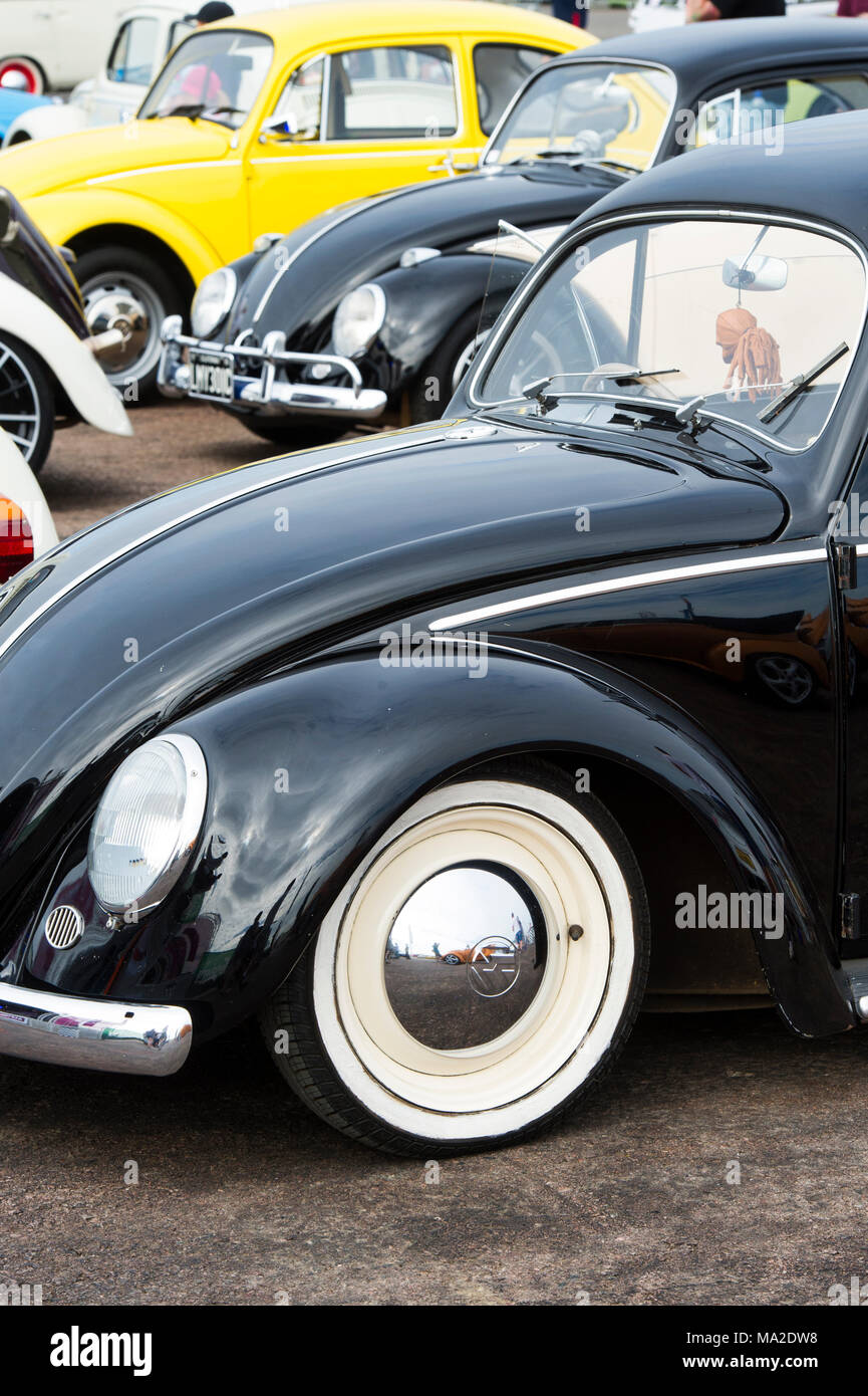 1954 Vintage VW Coccinelle voiture. UK Banque D'Images