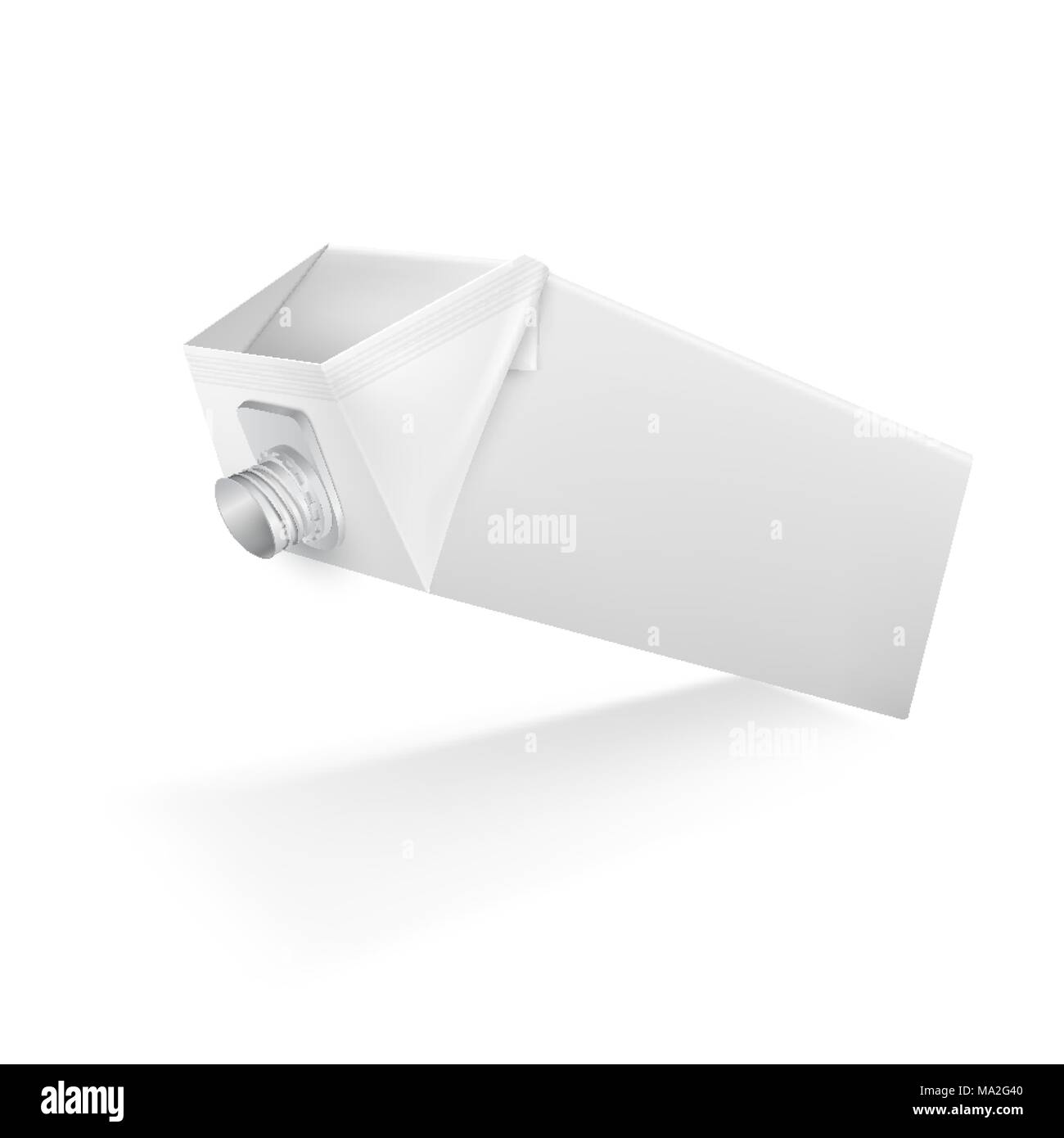 L'emballage vide modèle réaliste avec bouchon à vis Illustration de Vecteur