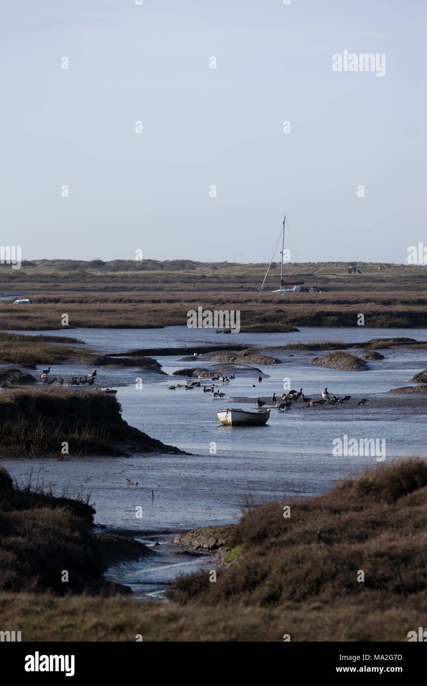 Vue sur la côte du Norfolk Banque D'Images