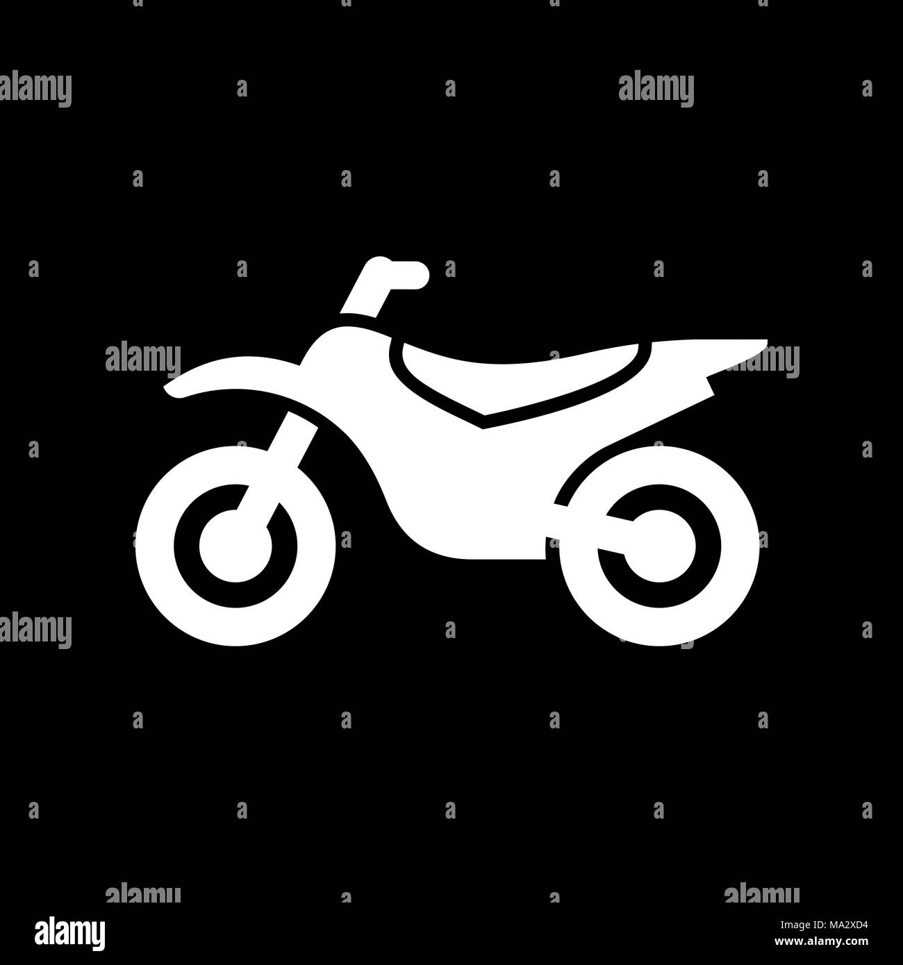 Moto, moto icon vector illustration simple. Illustration de Vecteur