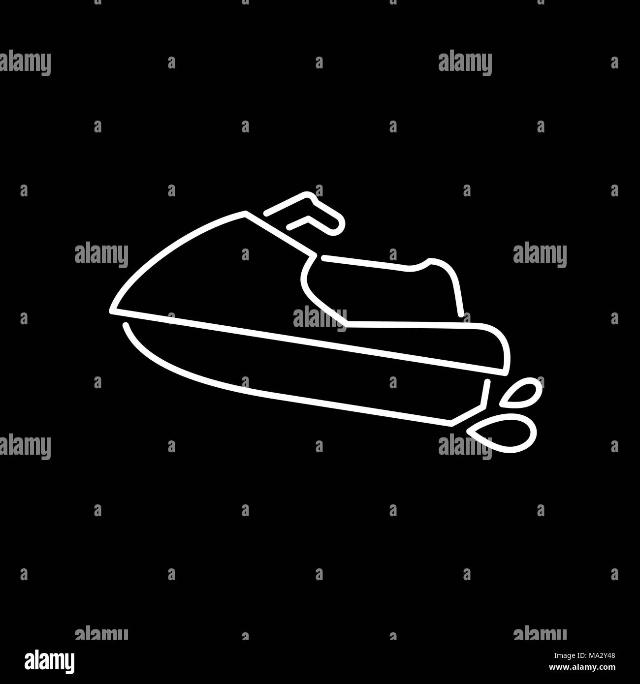 Scooter icône. Plage et l'icône de l'illustration. Illustration de Vecteur