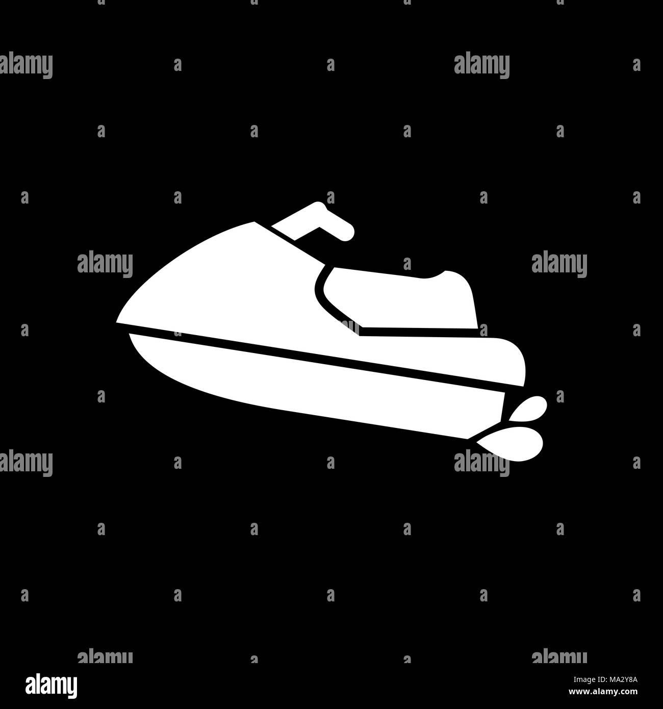 Scooter icône. Plage et l'icône de l'illustration. Illustration de Vecteur