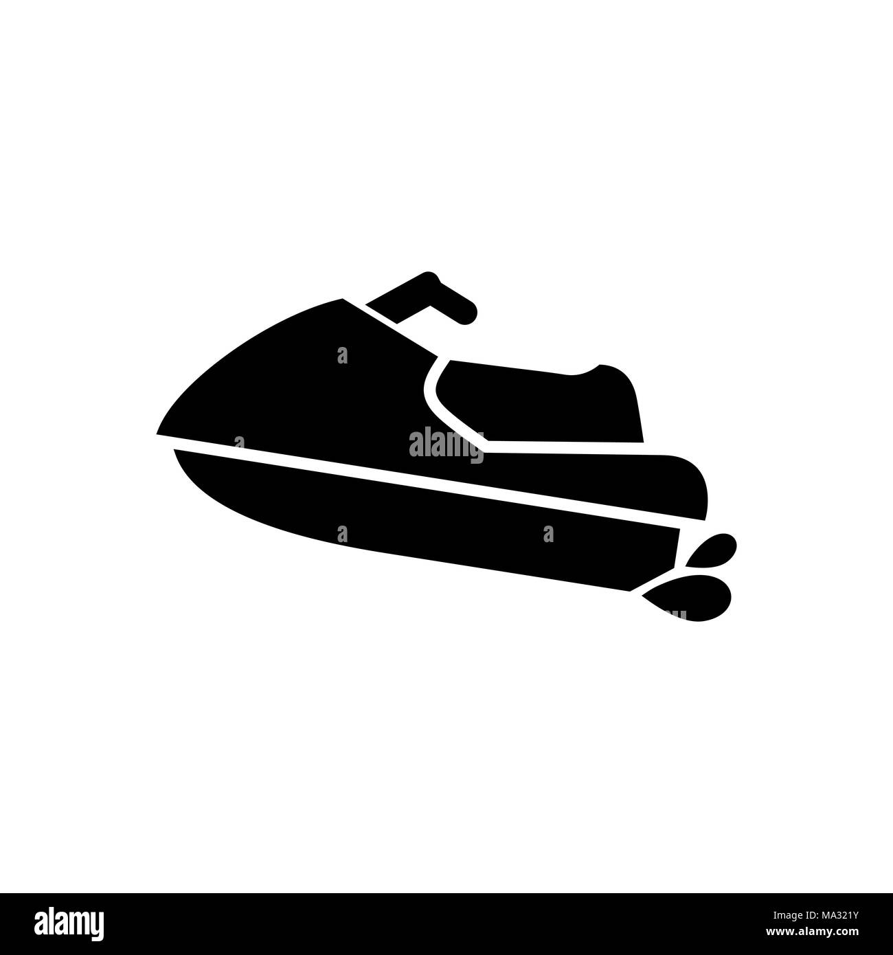 Scooter icône. Plage et l'icône de l'illustration. Illustration de Vecteur