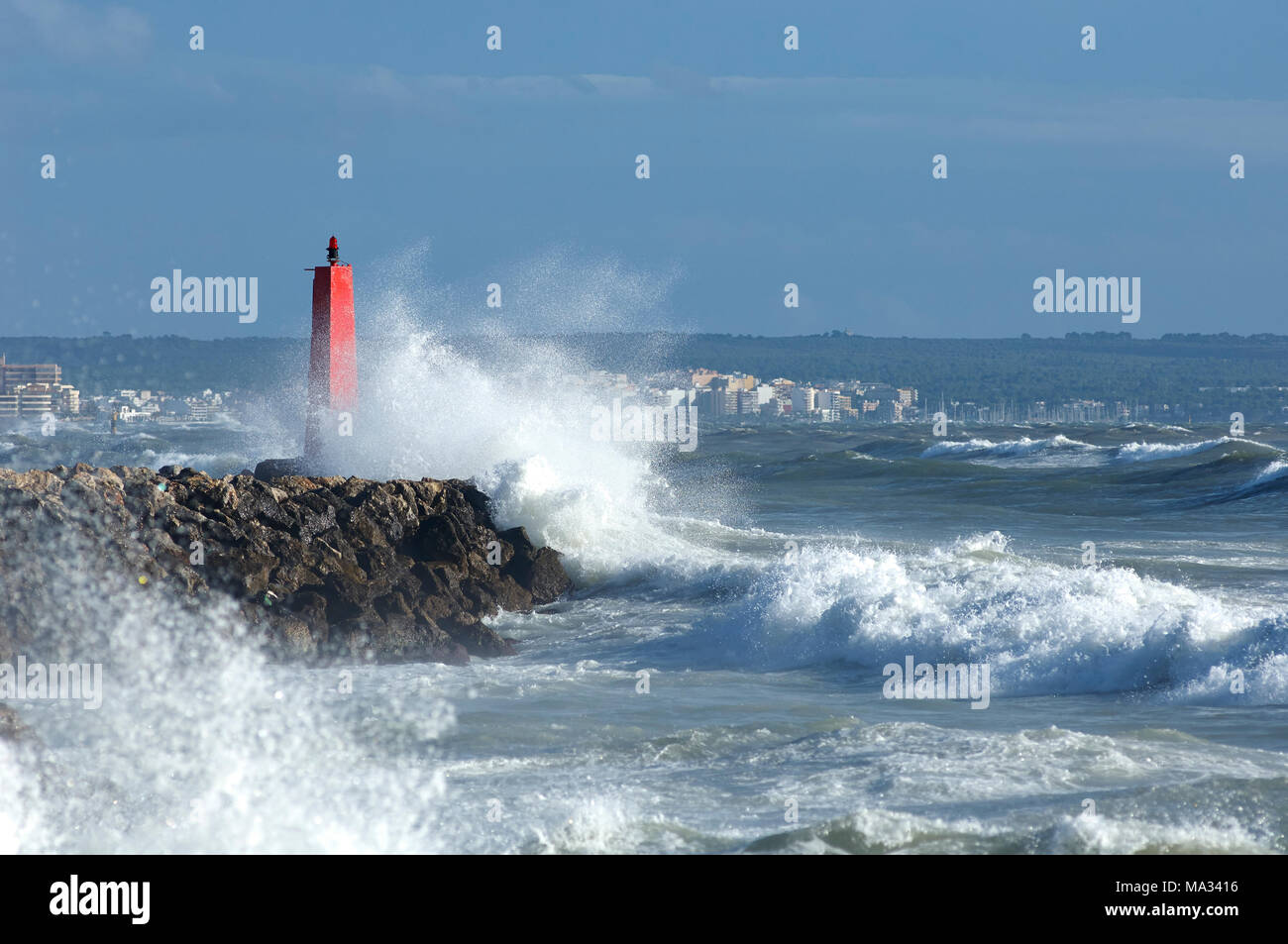 Sturm auf Mallorca Banque D'Images