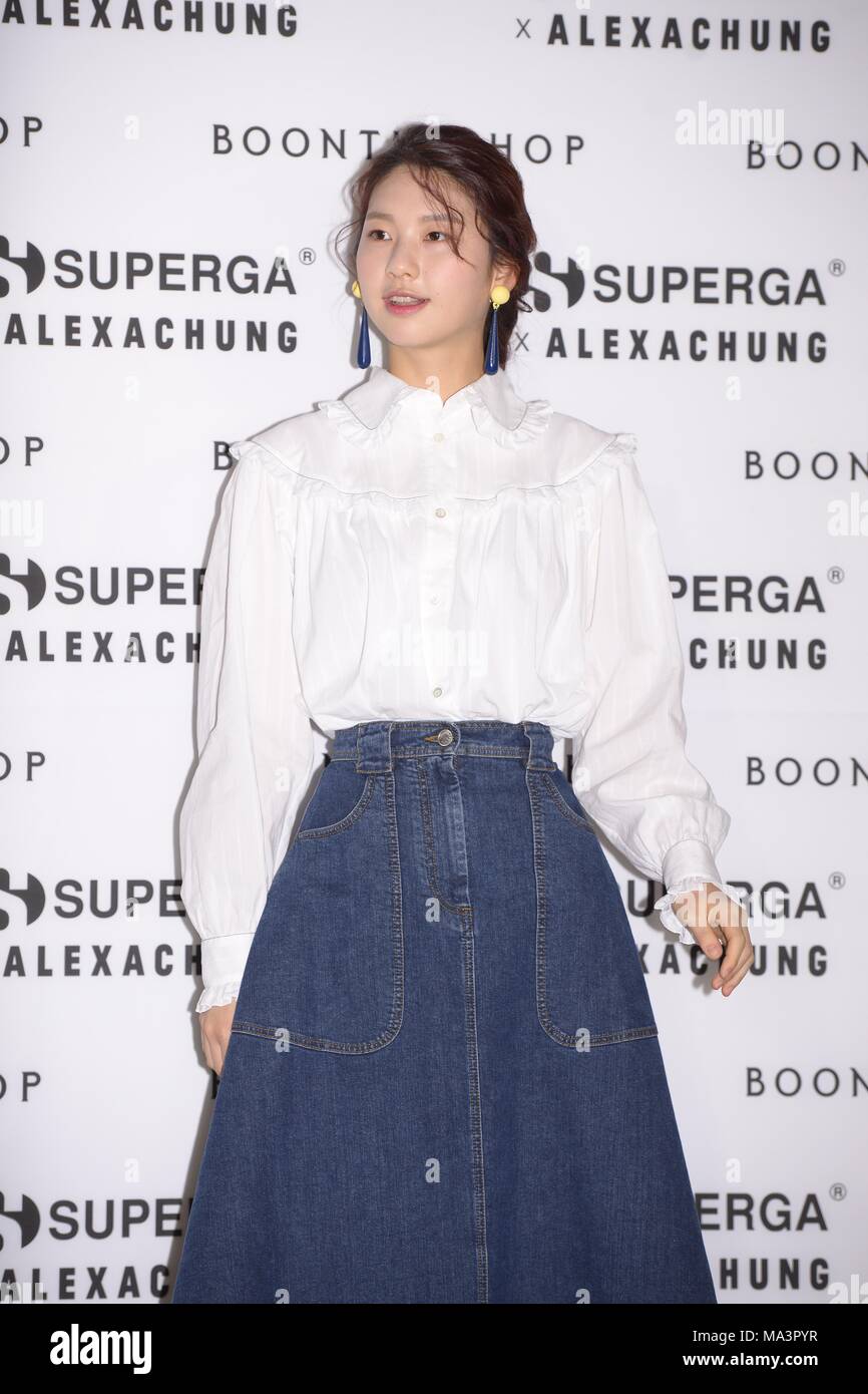 Séoul, Corée. 30Th Mar, 2018. Alexa Chung, Seohyun, Han Hye-jin, Jang Yoon-ju, Kim Jin-kyung etc. ont participé à la promotion d'ALEXA CHUNG parti à Séoul, Corée, le 30 mars 2018.(La Chine et la Corée à l'homme) Credit : TopPhoto/Alamy Live News Banque D'Images