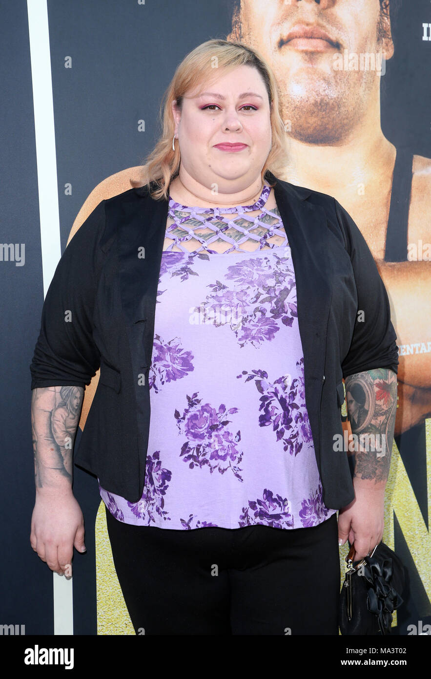 HOLLYWOOD, CA - le 29 mars : Robin Christiansen, à Los Angeles Premiere d'André le Géant de HBO documentaires au Cinerama Dome Du Pacifique à Hollywood, Californie le 29 mars 2018. Credit : Faye Sadou/MediaPunch Banque D'Images