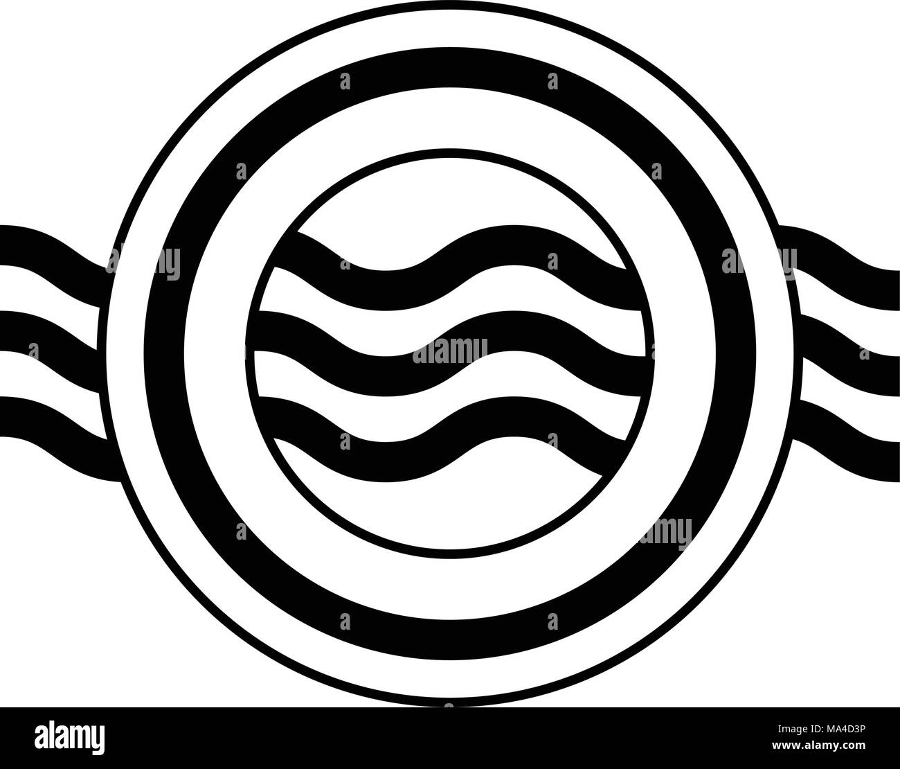 Icône gareautrain isolés Illustration de Vecteur