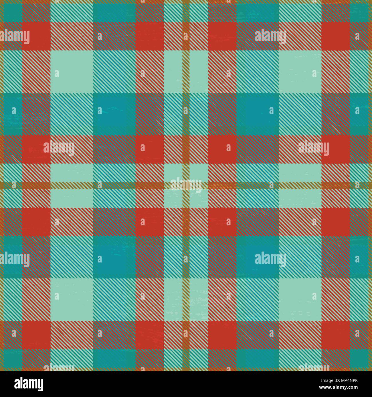 Grunge background pattern tartan. Illustration de Vecteur