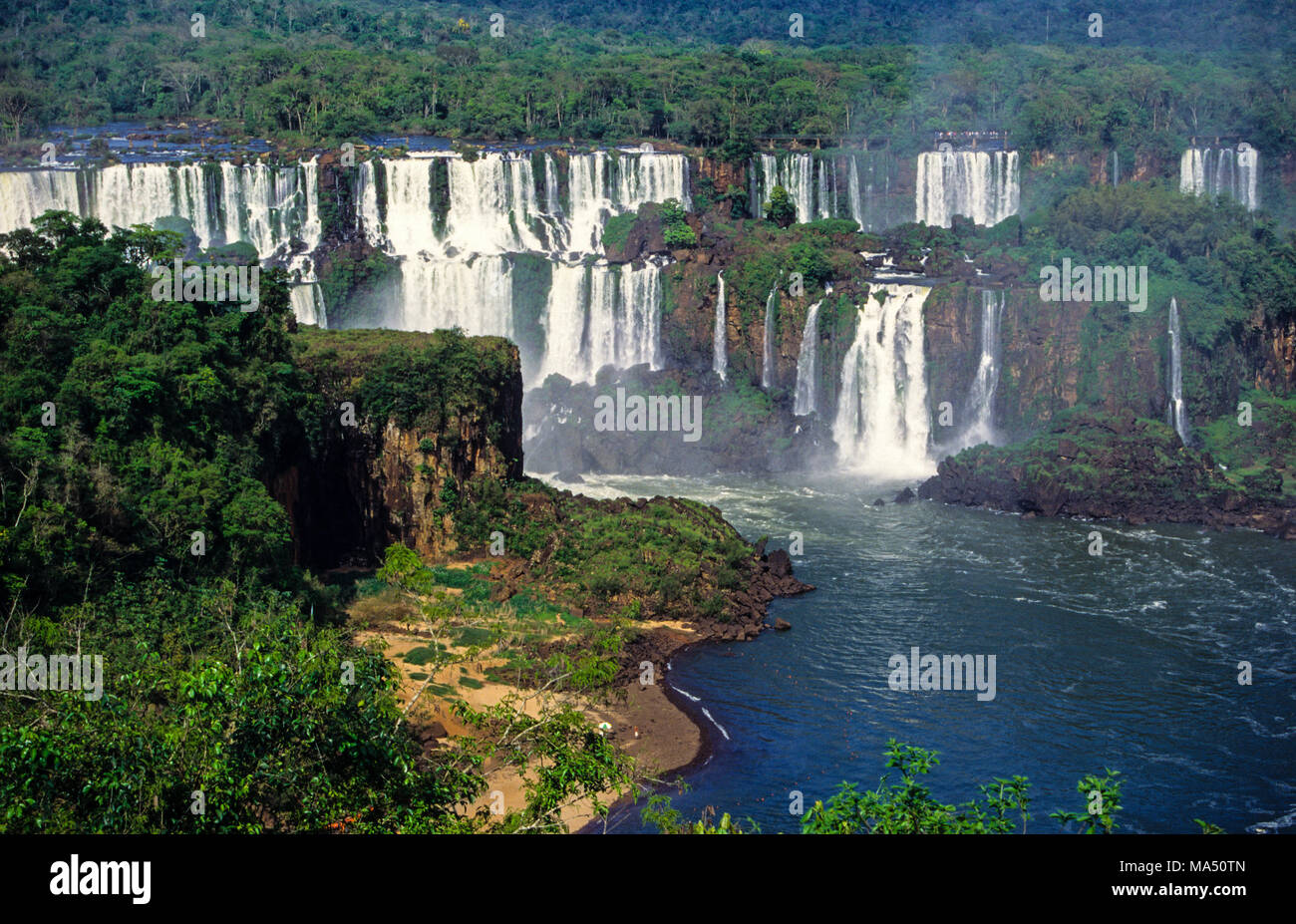 Chutes d'Iguazu, Paraná, Brésil, Amérique du Sud. Banque D'Images
