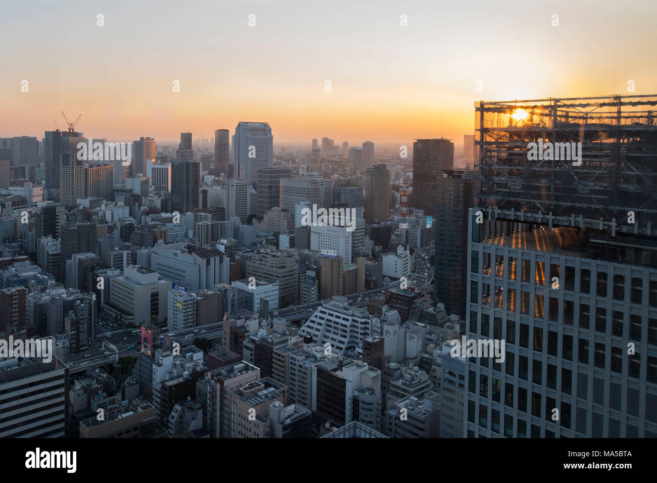 L'Asie, Japon, Nihon, Nippon, Tokyo, ville sommaire, stade de Hamamatsucho, voir World Trade Center de Tokyo Banque D'Images