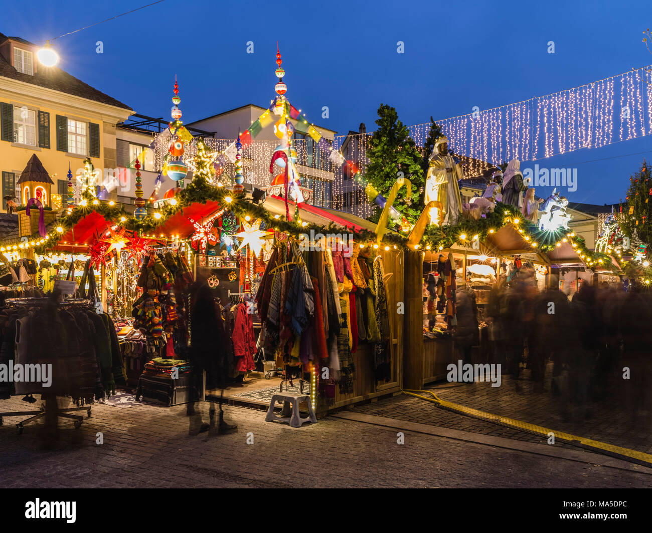 Marché de Noël à Winterthur Banque D'Images