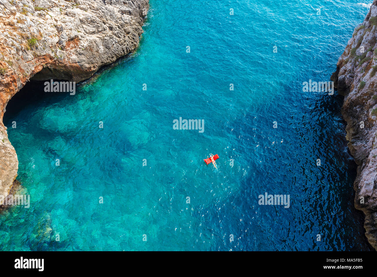 Gagliano del Capo, province de Lecce, Pouilles, Salento, en Italie. Vue du pont Ciolo Banque D'Images