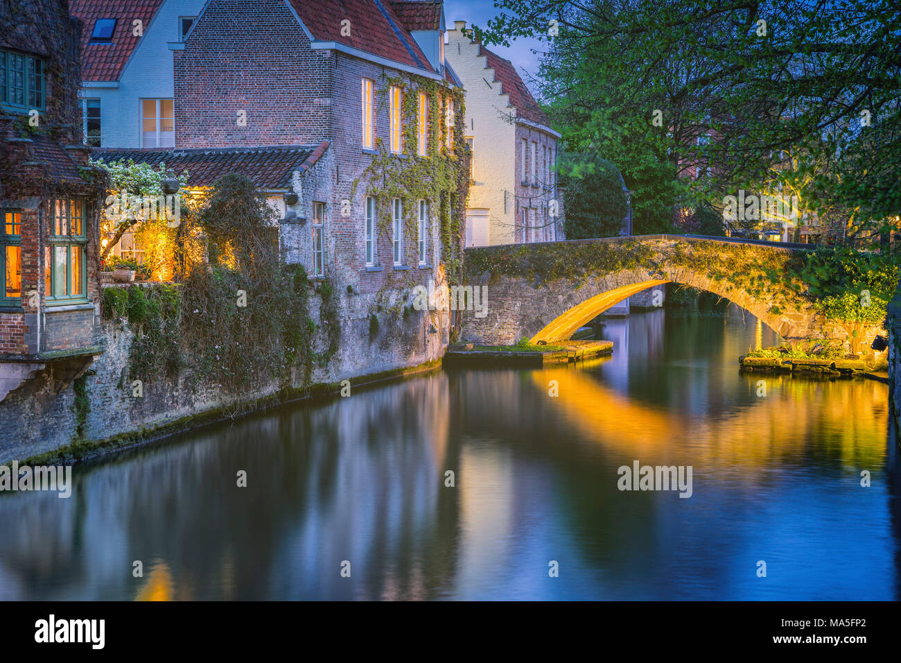 La vieille ville de Bruges, Belgique Banque D'Images