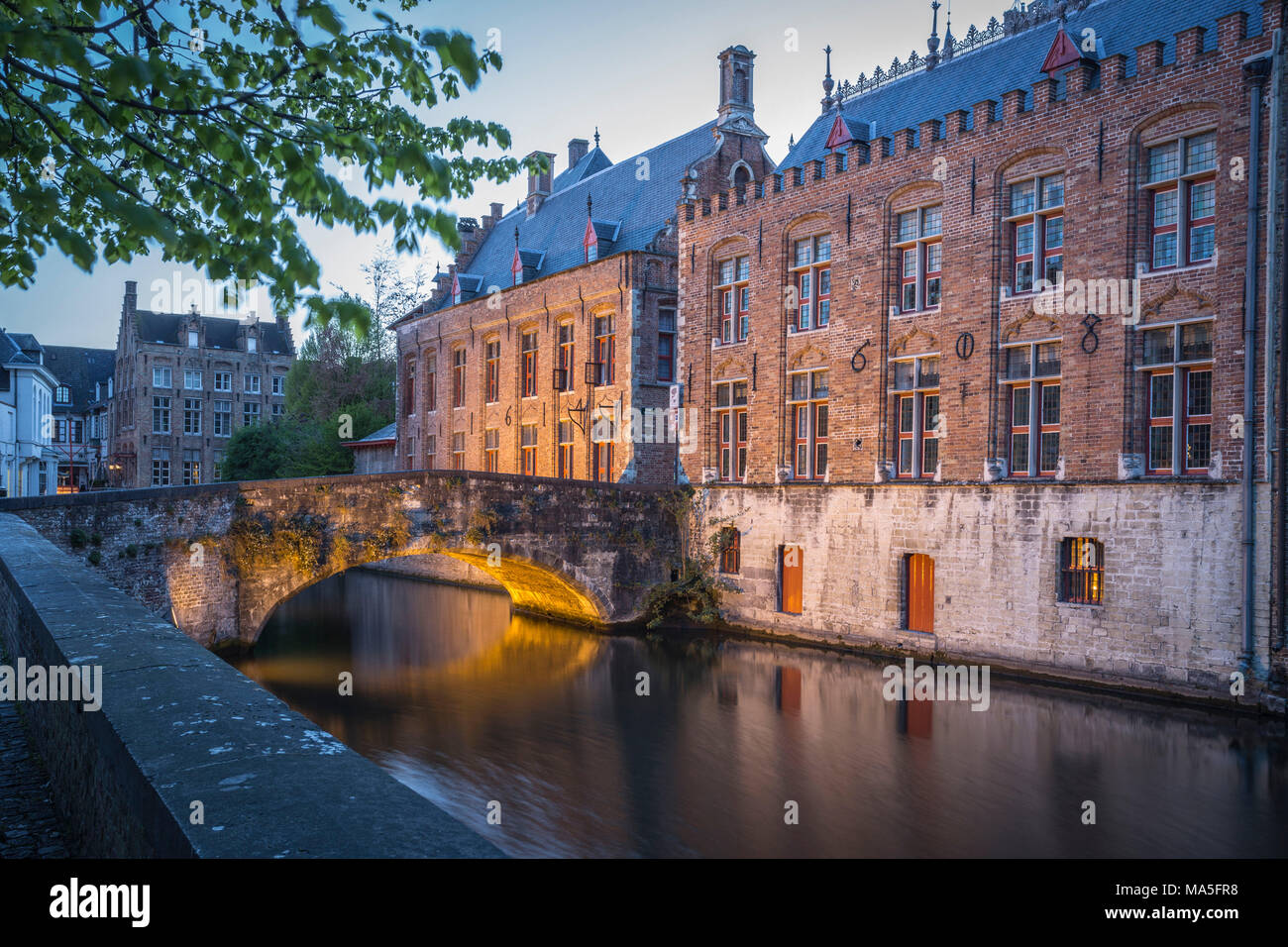 La vieille ville de Bruges, Belgique Banque D'Images