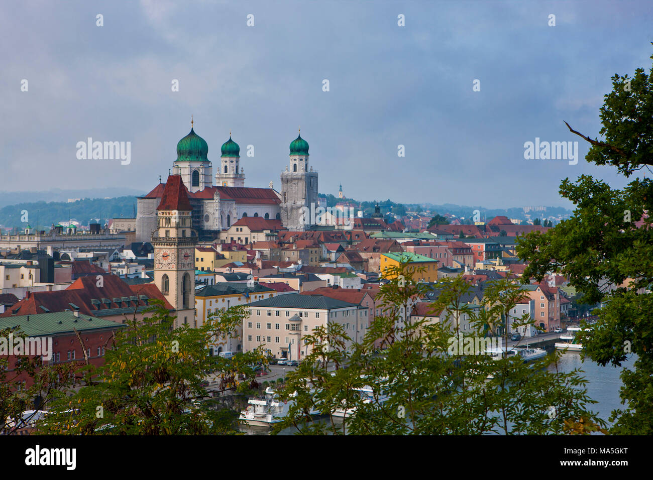 Oublier sur le Danube et Passau, Allemagne Banque D'Images