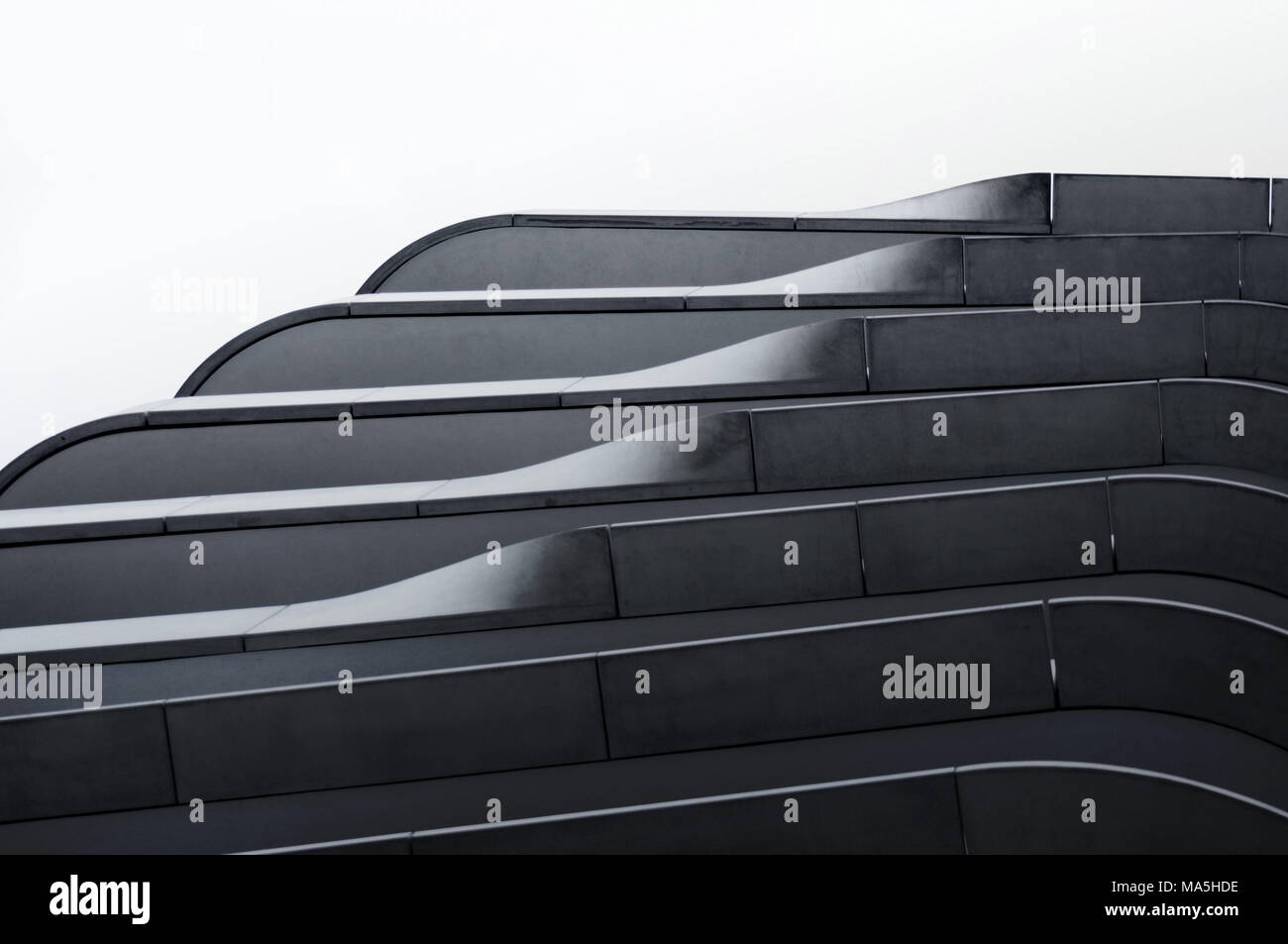 HafenCity, détails architecturaux, Hambourg, Allemagne Banque D'Images