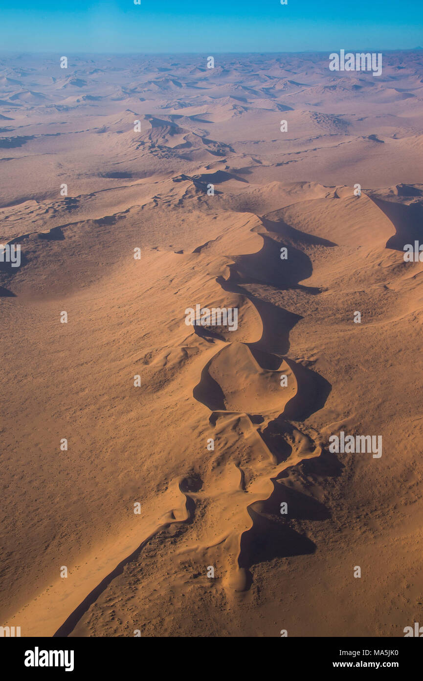 Aerial du désert du Namib, Namibie Banque D'Images