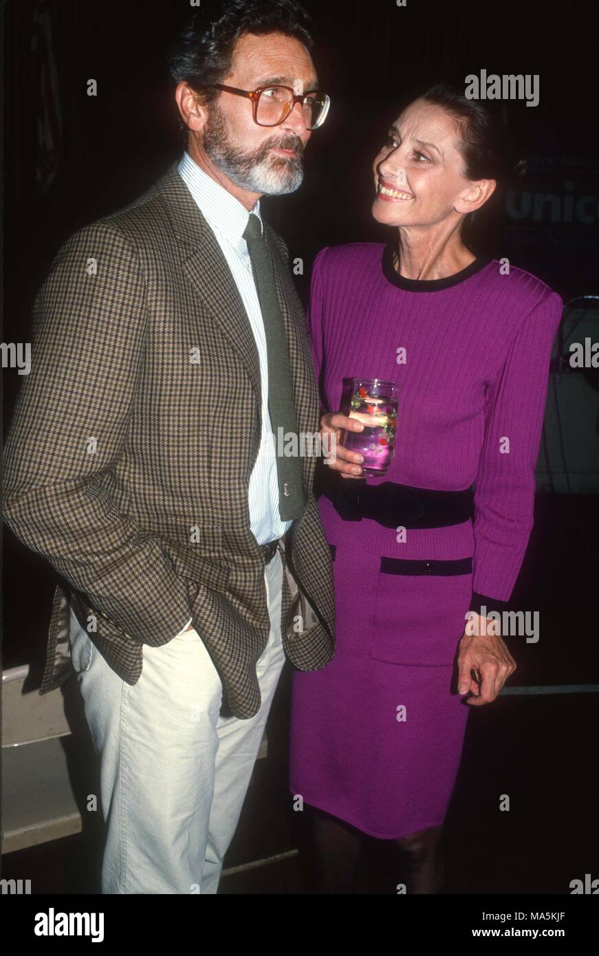 Audrey Hepburn Robert Wolders 1983 Photo de John Barrett/PHOTOlink. Banque D'Images
