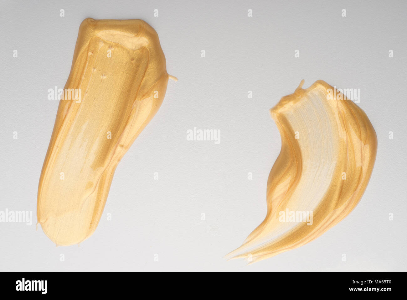 Crème cosmétique des échantillons. Banque D'Images