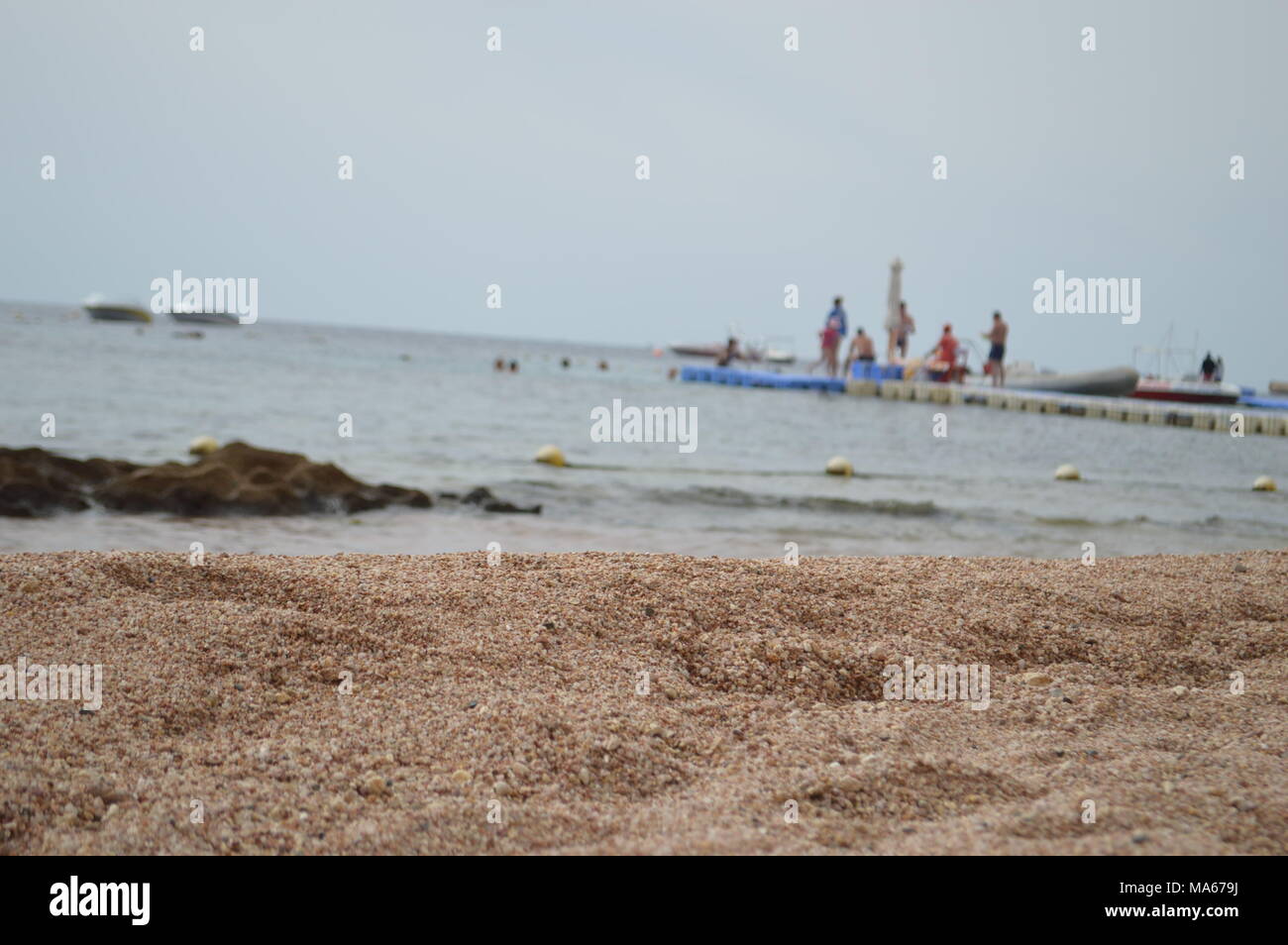 Plage de sable en Egypte Banque D'Images