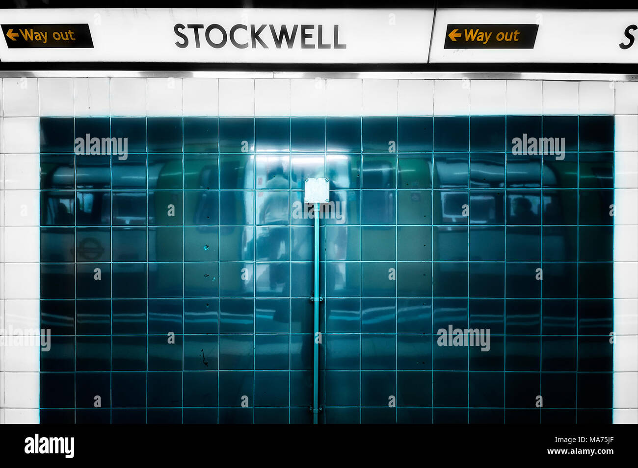 London Underground Tube Station : Stockwell Banque D'Images